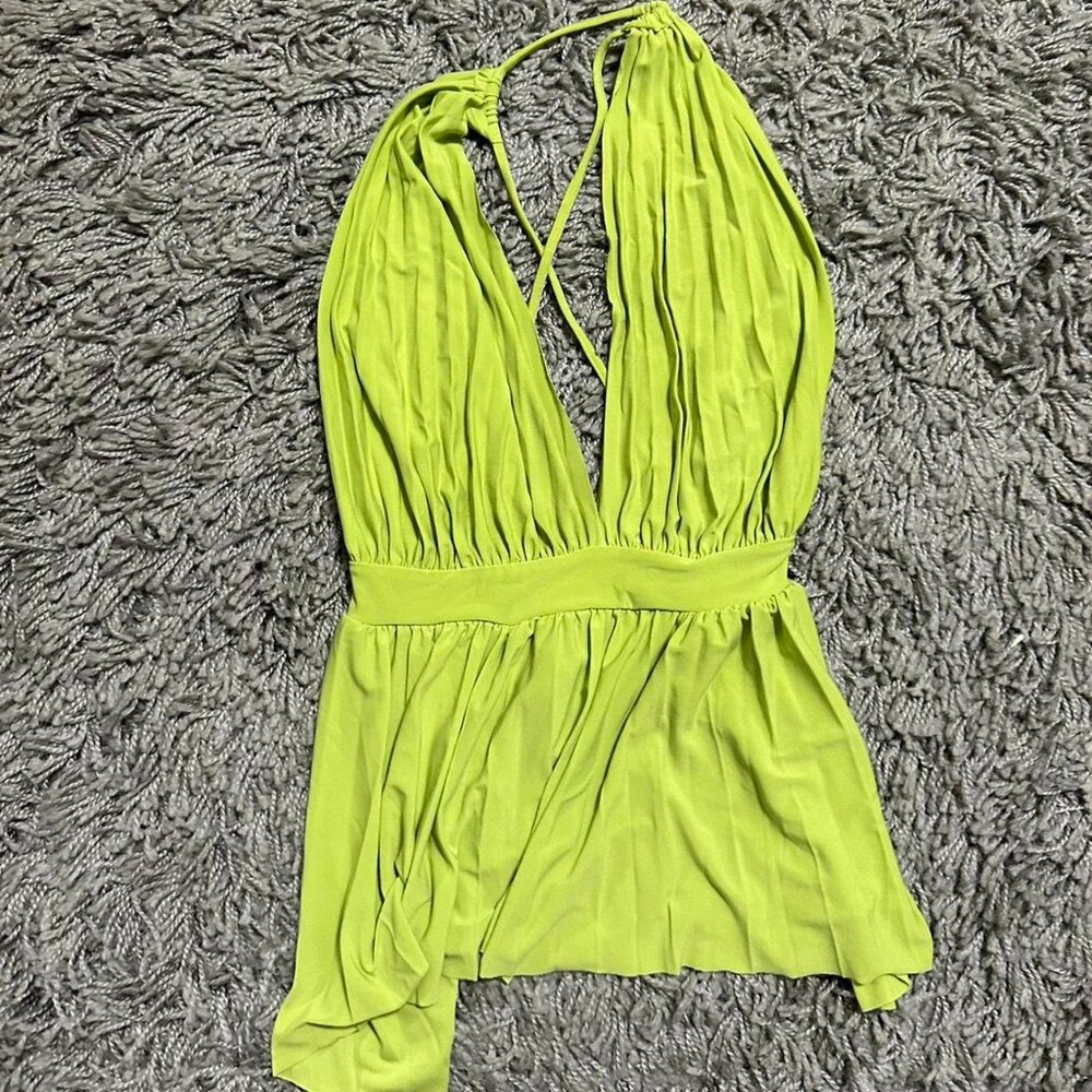 Y2K VOVO Glam Open Back Party Clubbing Top Size M